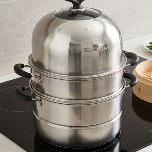 Stainless Steel 3-Level Steamer like new