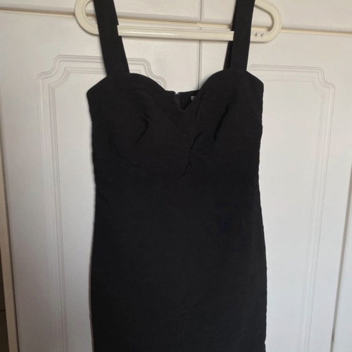 Mini dress Anonima with back zipper, like new, black, size S