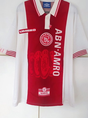 Ajax 1997-98 Umbro football jersey, size Large