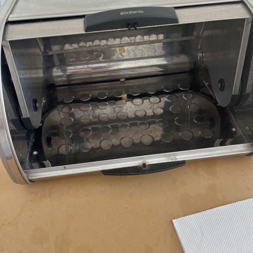Brabantia stainless steel bread bin like new