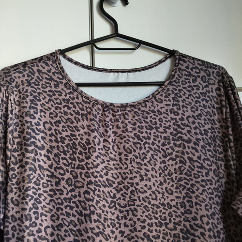 Emery Rose Maxi Leopard Print Dress new with tags, black and brown