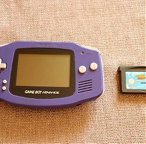 Nintendo Game Boy Advance Console Purple AGB-001 + OVER THE HEDGE ΠΑΧΝΊΔΙ