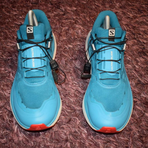 Salomon Ultra Glide trail running shoes like new, size 41.5, blue