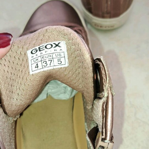 Geox women's ankle boots like new, size 37, pink, zipper detail