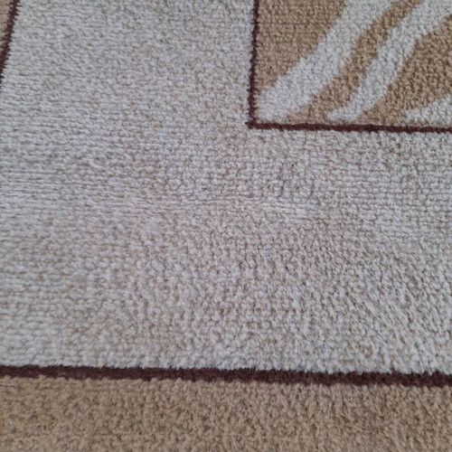 Beige-Bordeaux rug 170x210 cm used