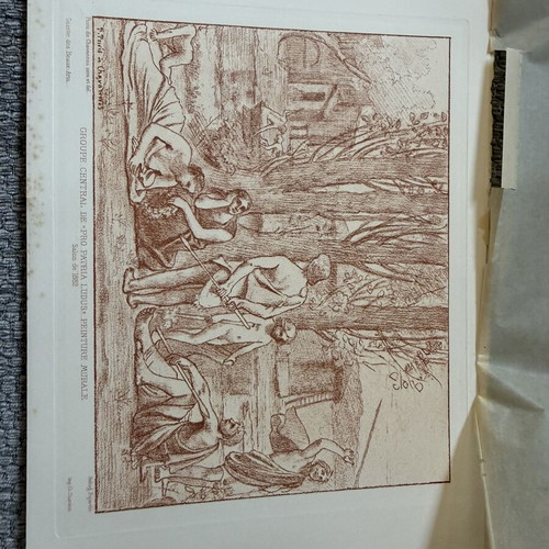 Engraving used, old authentic, 19 x 28 cm
