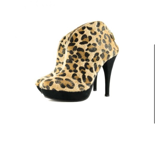 Stefania leopard print ankle boots new, size 38, 11cm heel