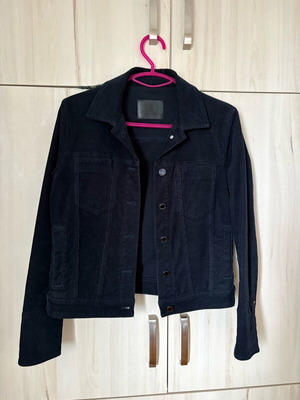Jacket blue black Massimo Dutti κοτλέ σαν καινούργιο, small