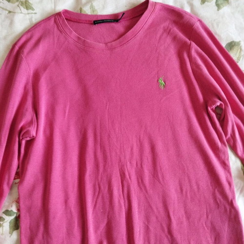 Polo Ralph Lauren blouse used, size XL, pink with green logo