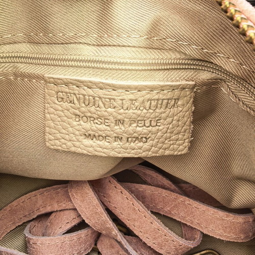 Vera Pelle handbag like new, pink suede, Balenciaga style