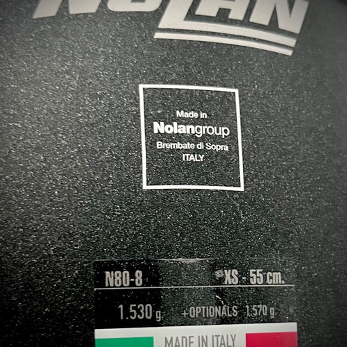 Nolan N80-8 Special helmet like new, size XS, black graphite