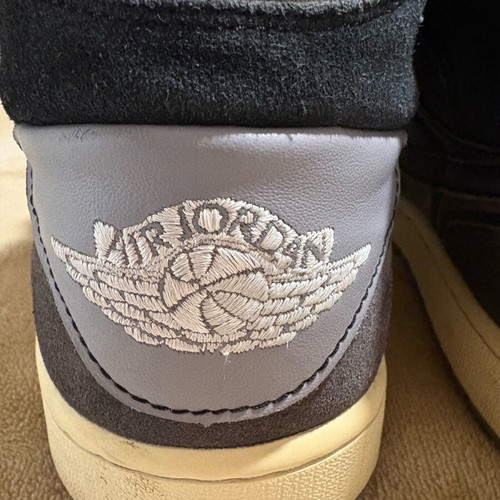 Jordan 1 Mid craft μεταχειρισμένα, μέγεθος 45.5, μαύρο και γκρι