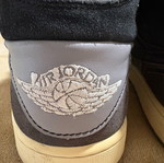 Jordan 1 Mid craft μεταχειρισμένα, μέγεθος 45.5, μαύρο και γκρι