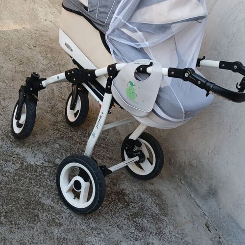 Baby stroller with two baskets, like new, winter and summer
