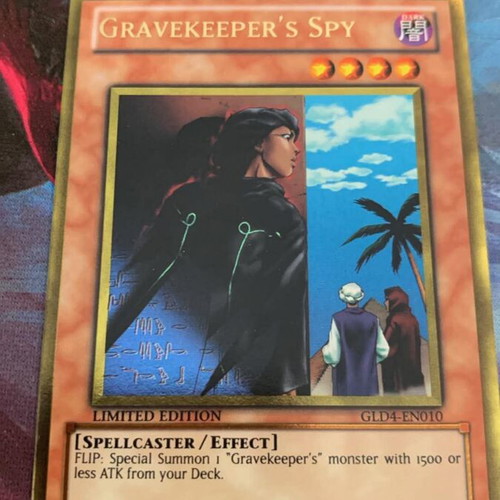 Gravekeeper's Spy Gold Rare Yu-Gi-Oh Card new, authentic