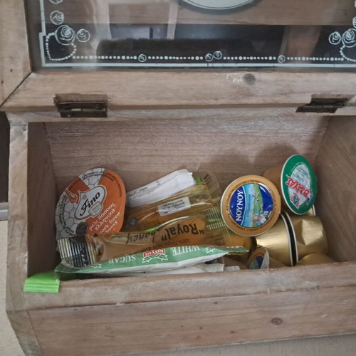 Wooden storage box like new
