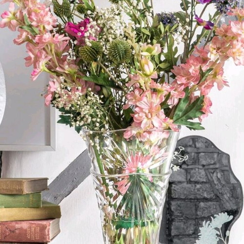 RCR Italian Crystalleria crystal large vase