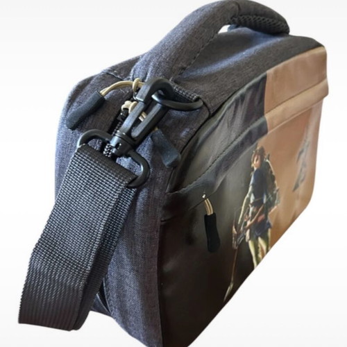 Zelda Nintendo Switch Carrying Case like new, gray