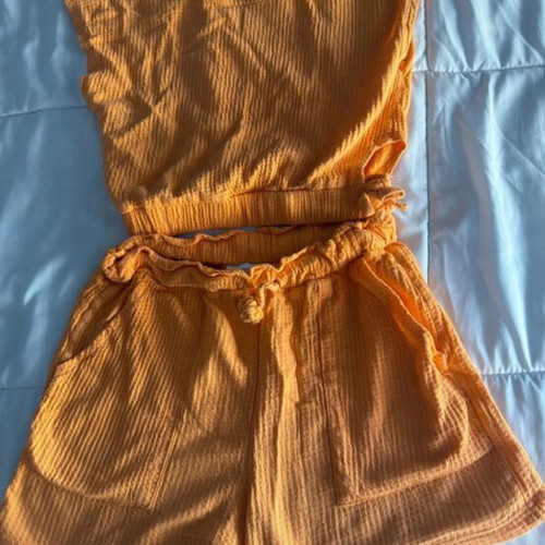 Mayoral shorts set, orange, size 12 years