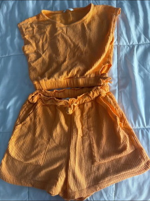 Mayoral shorts set, orange, size 12 years