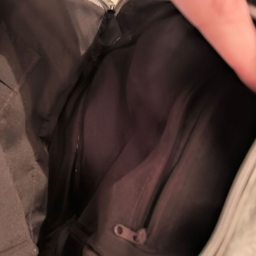 Backpack gray metallic like new