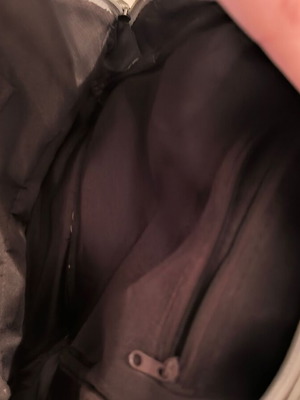 Backpack gray metallic like new
