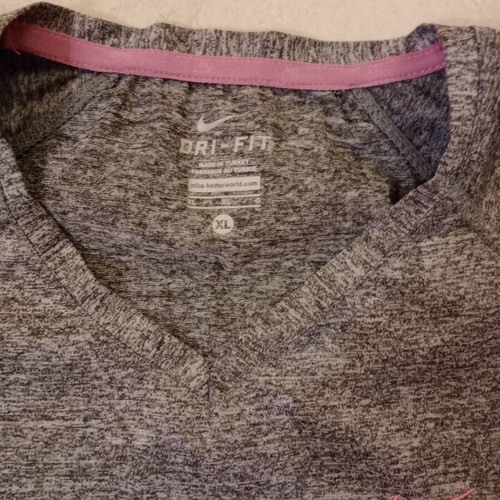 Nike sports shirt XL like new, gray and pink