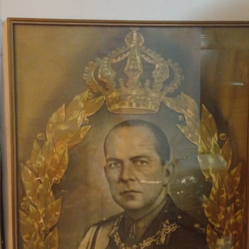 Vintage lithograph 50x48cm, collectible