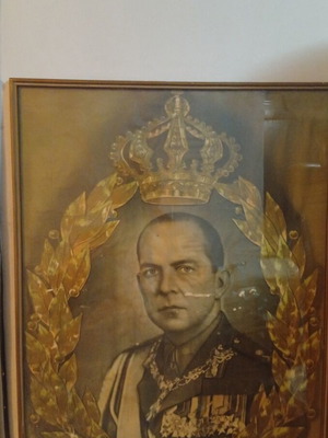Vintage lithograph 50x48cm, collectible