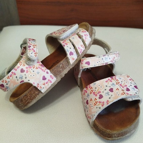 Plakton Baby Girls' Sandals Size 24 Used