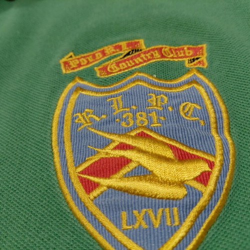 Polo Ralph Lauren Vintage Shirt Country Club 1921 - 1927 size 2XL used, green and yellow