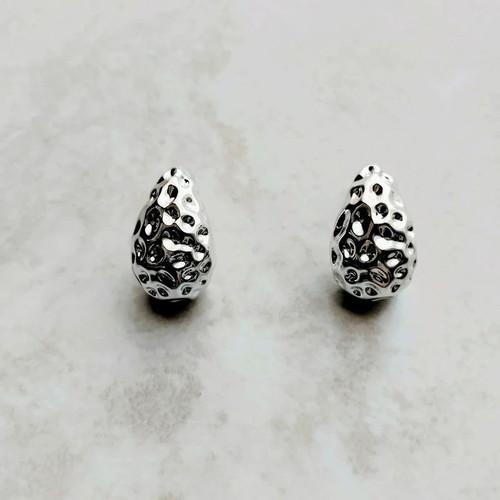 Zara silver drop chunky statement earrings like new