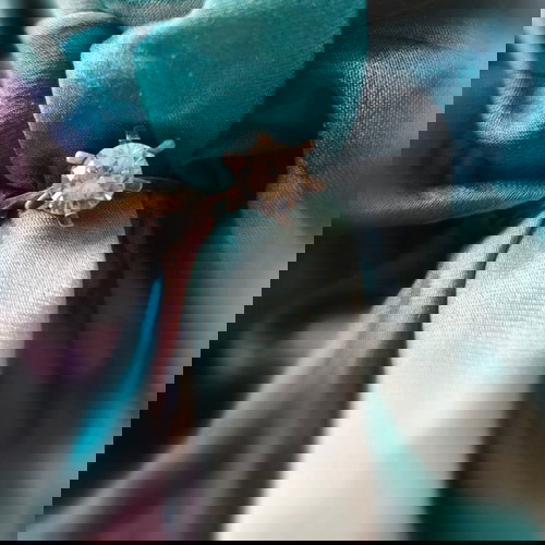 Сребърен пръстен с камък като нов, 3гр, 18мм