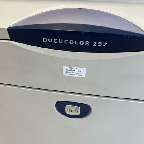 Xerox DocuColor 252 color copier used with finisher