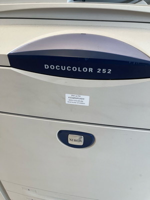 Xerox DocuColor 252 color copier used with finisher