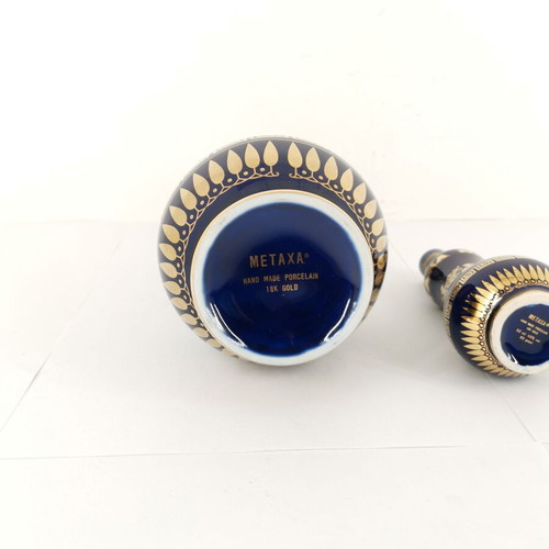 Metaxa collectible bottle set from 1980, like new