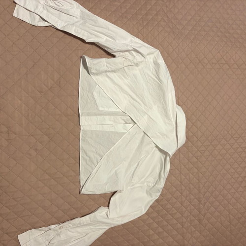 Crop shirt white with open back Zara like new