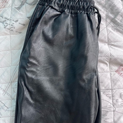 Leather pants like new, size M, black