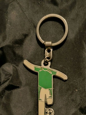 Panathinaikos vintage keychain used, early 80s