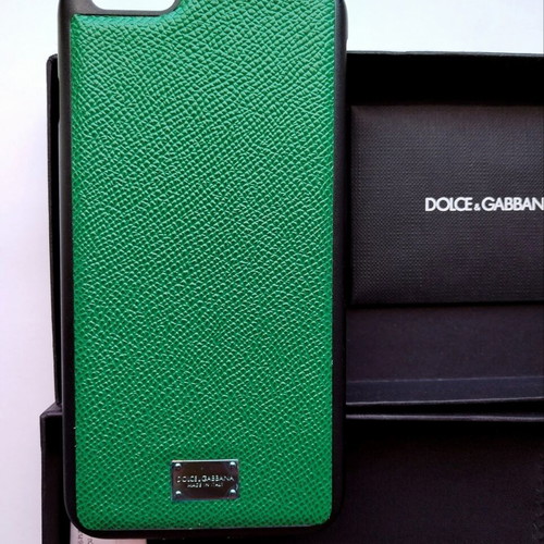 Dolce & Gabbana Saffiano Leather iPhone 7/8 Plus Case New Emerald Green