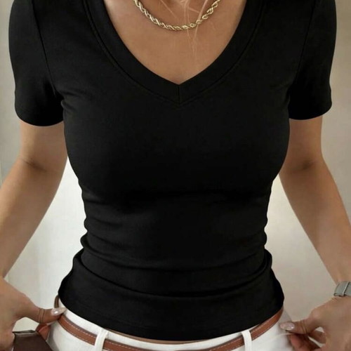 Black summer blouse like new, size S
