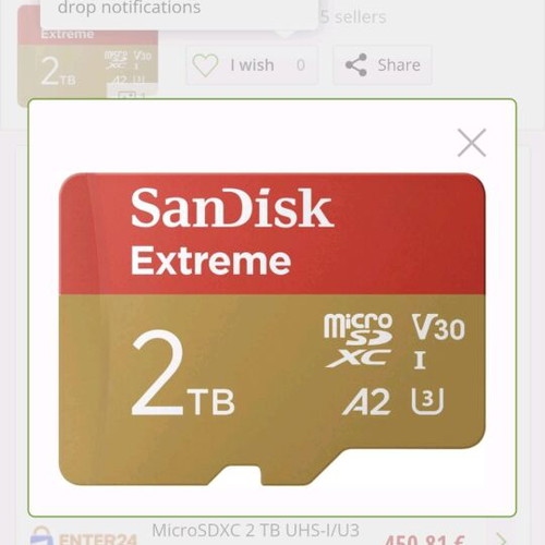 Sandisk 2T microsd new high speed
