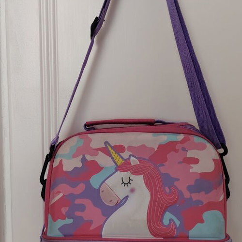 Insulated lunch bag unicorn like new, two compartments