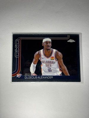 Shai Gilgeous-Alexander 2025-26 Topps Chrome No. 141 OKC Thunder card like new