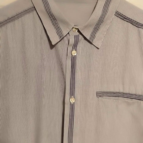 Stoffels striped blue shirt like new, size L/XL