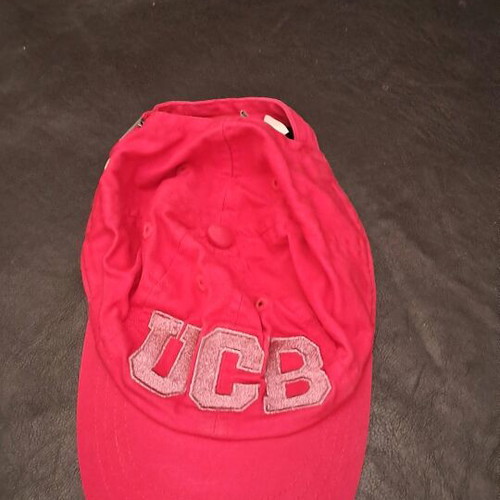 Benetton Jockey Hat used, pink, size 9-12 months