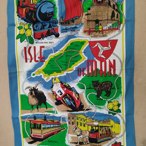 Isle of Man TT heritage towel like new 49x72cm