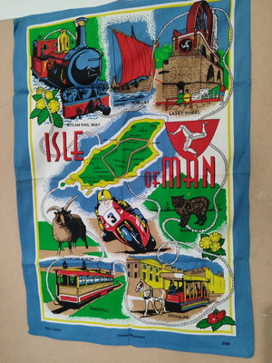 Isle of Man TT heritage towel like new 49x72cm