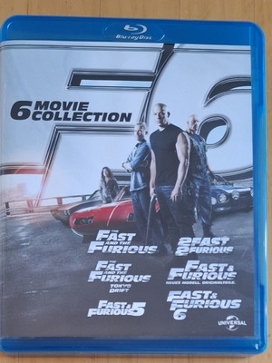 Συλλογή Fast & Furious 1-6 Blu-ray, δράσης περιπέτεια
