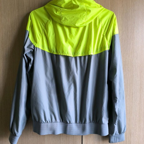 Nike windbreaker size S used, gray and yellow